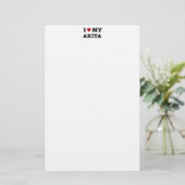 Je Coeur Ma Papeterie Akita (Debout devant)