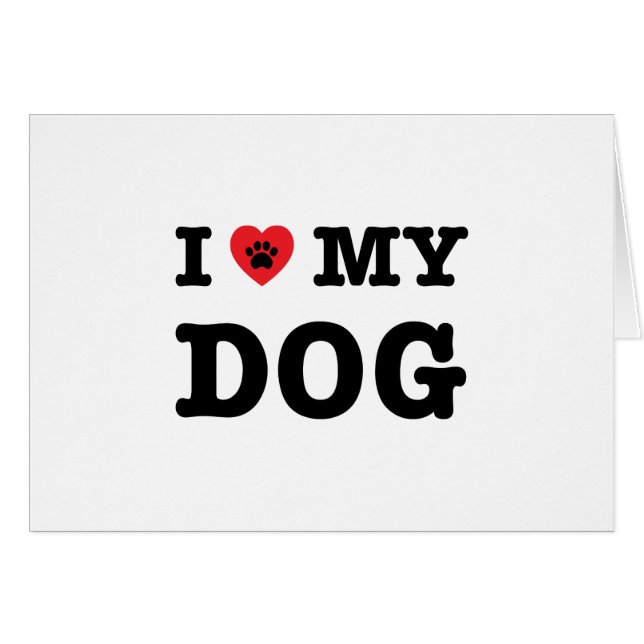 Je Coeur mon chien (Devant horizontal)