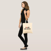 Je Coeur Mon Sac fourre-tout Pit Bull (Devant (modèle))
