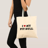 Je Coeur Mon Sac fourre-tout Pit Bull (Devant (produit))