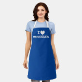 Je coeur moussaka Funny cuisine grecque tablier cu (Porté)