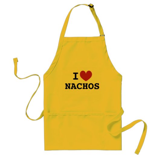 Je coeur nachos | coutume j'adore les tabliers de (Devant)