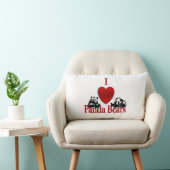 Je Coeur Panda Ours Jeter Oreiller (Chaise)