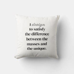 Je conçois un coussin jeté