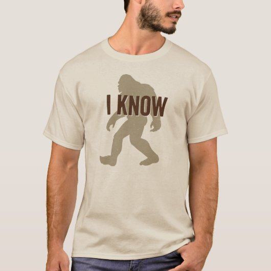 Je connais (Bigfoot existe) le T-shirt (Devant)