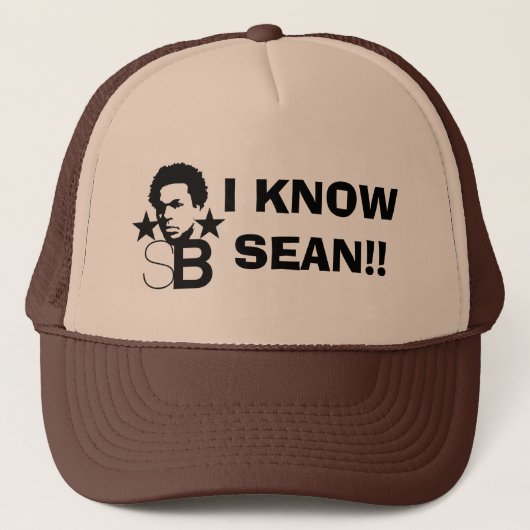 JE CONNAIS SEAN ! ! Casquette de logo de SB (Devant)