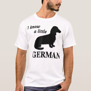 Je connais un peu allemand Dachshund T-shirt