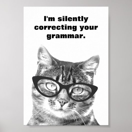 Je corrige silencieusement votre affiche de chat d (Devant)
