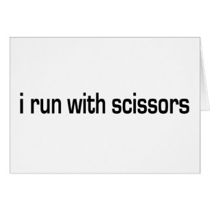 Je cours avec des ciseaux