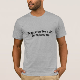 je cours comme un T-shirt de fille