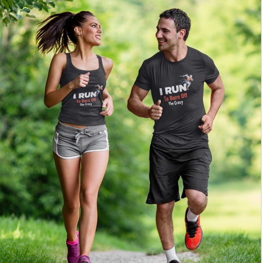 Je Cours Pour Brûler Le T-Shirt Fou