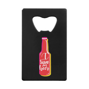 Je cours pour la forme humour bière Bouteille roug