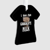 Je cours pour le lait chocolaté en courant (devant)