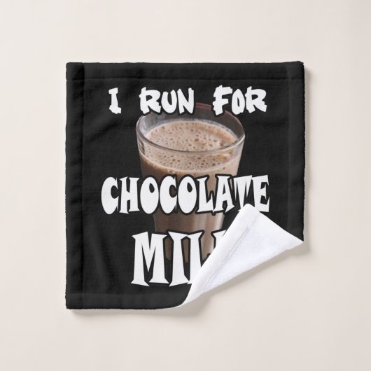 Je cours pour le lait chocolaté Running (Gant de toilette)