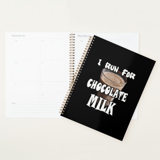 Je cours pour le lait chocolaté Running (Devant avec enveloppe)