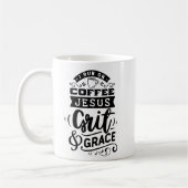 Je Cours Sur Café Christian Citer Café Mug (Gauche)