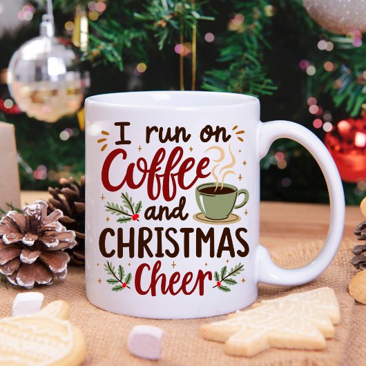 Je Cours Sur Fantaisie Noël Deux Tone Café Mug