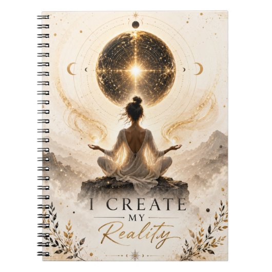 Je Crée Ma Réalité – Cahier Inspirant (Devant)