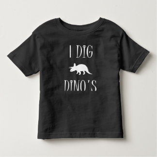 Je creuse le T-shirt de Dino pour des enfants en