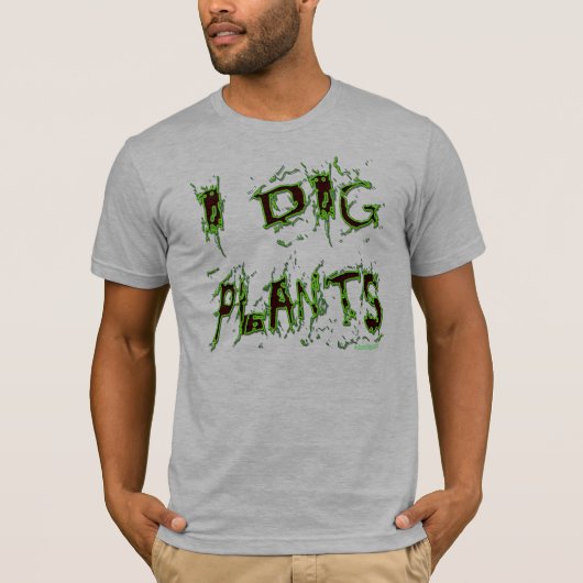 Je creuse Plante Messy Gardener T-shirt Slogan (Devant)
