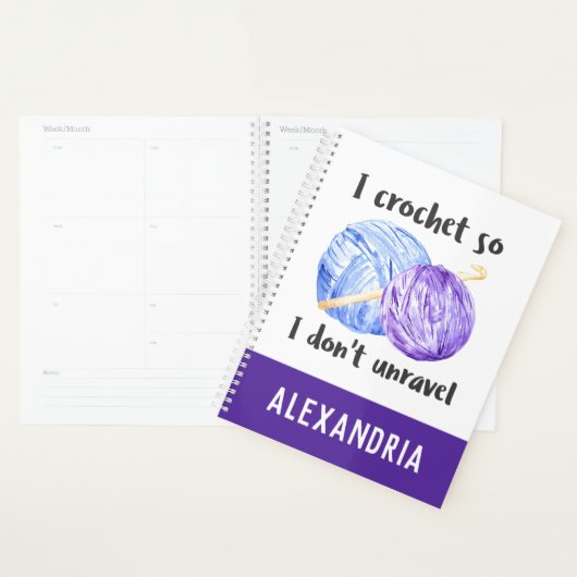 Je crochet donc je ne démêle pas devis personnalis (Devant avec enveloppe)