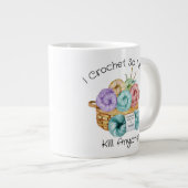 Je Crochète une Tasse à Café Géante Personnalisée (Devant droit)