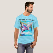 Je crois aux Merveilleux ! T-shirt (Pegasus) (Devant entier)