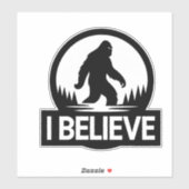 Je crois Bigfoot Sticker (Feuille)