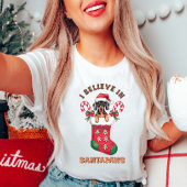 Je crois en Père Noël Paws T-shirt Noël