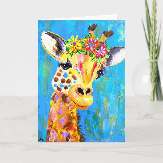 Je Crois Encore La Carte Giraffe<Blank Inside> (Devant)