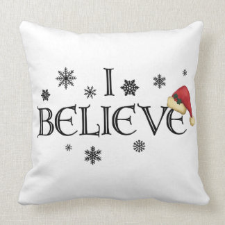 Je crois les flocons de neige de coussin de Noël