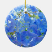 Je crois ! Ornement de Noël Hydrangeas Bleus (Dos)