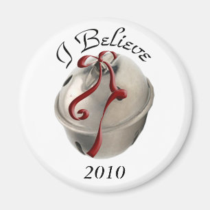 Je crois Reindeer Bell Magnet