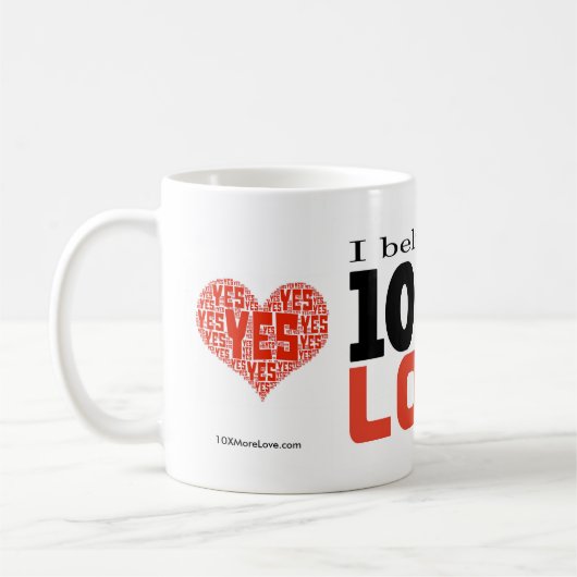 "Je crois tasse de café de 11oz dans 10 plus (Gauche)