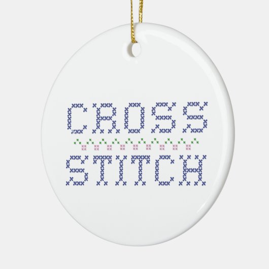 Je crosstitel-versiering aanpassen keramisch ornament (Links)