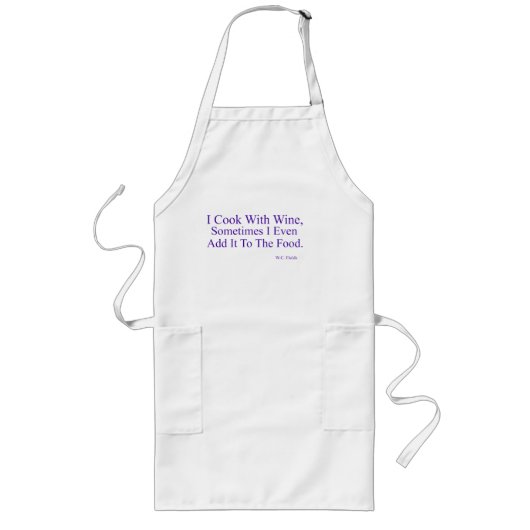 Je Cuis Avec Du Vin Long Tablier (Devant)