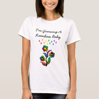 Je cultive un T-shirt de maternité arc-en-ciel