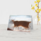 Je d'abord ! ! ! Carte de voeux (Fleur jaune)