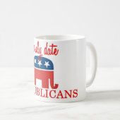 Je date seulement des républicains tasse de café (Devant droit)