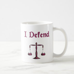 Je défends la tasse d'avocat