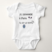 Je demande à Papa - il est le gentil Romper (Voorkant)