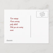 Je déménage carte de voeux personnalisée pour mais (Dos)