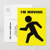 Je déménage des cartes postales pour une carte drô (Devant / Derrière)