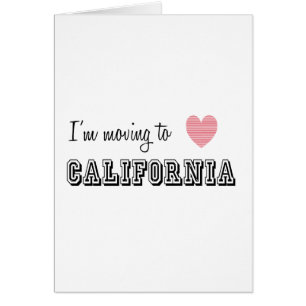 Je déménage en Californie