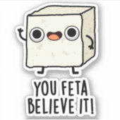 Je denkt dat het grappige kaak is sticker (Voorkant)