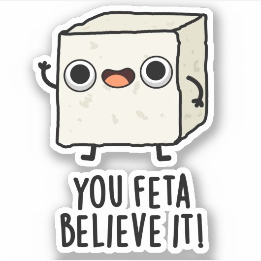Je denkt dat het grappige kaak is sticker (Voorkant)