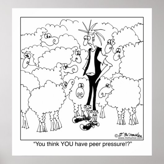 Je denkt dat je collegiale druk hebt! poster (Voorkant)