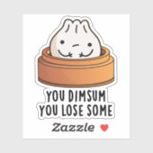 Je denkt dat je wat grappig eten hebt verloren sticker (Vel)