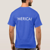 Je des hommes "aime GOP" T-shirt bleu avec 'MERICA (Dos)