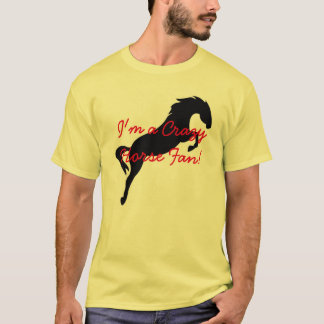 Je des hommes suis un T-shirt fou de fan de cheval